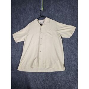 Tommy Bahama Silk Button Up Shirt Men Sz M MLB‎ Spring Training 2011 Baseball